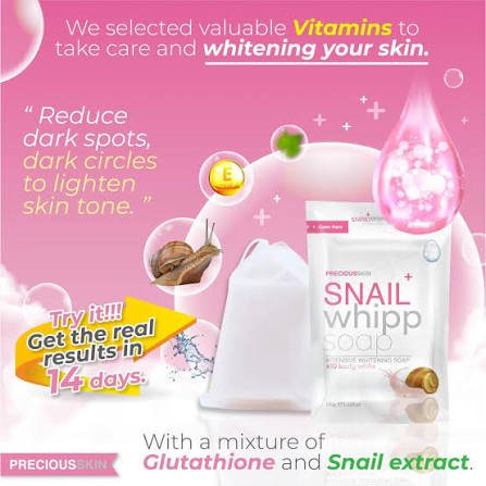 Snail Whipp Soap Intensive Whitening Soap - image 2